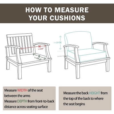 Beige Outdoor Deep Seat Cushion Set with Floral Pillows