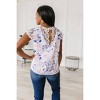 Women's Still the One Lace Sleeve Floral Top - Sew In Love - 3 of 4