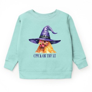 The Juniper Shop Chick Or Treat Watercolor Distressed Youth Sweatshirt - 1 of 4