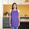 Dalix Waist Aprons Commercial Restaurant Home Bib Spun Poly Cotton Kitchen (3 Pockets) - 2 of 4