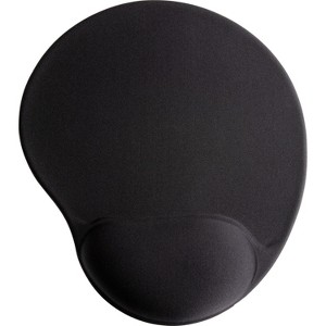 Compucessory Gel Mouse Pad Wrist Rest 9"x10"x1" Black 55151 - 1 of 2