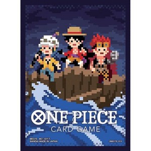 Bandai One Piece Card Game Official Sleeves: Assortment 6 - The Three Captains (Pixel Art) (70-Pack) - 1 of 1