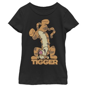 Girl's Winnie the Pooh Handstand Tigger T-Shirt - 1 of 4