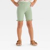 Toddler Girls' 2pc Disney Princess Peplum Top & Biker Shorts Set - Green - 4 of 4
