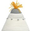 Storied Home Cotton Rope Basket with Lid and Embroidery - 4 of 4