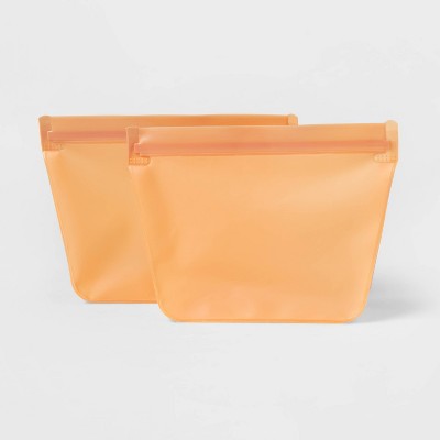 2pk Reusable Sandwich Bag Sun Orange - Room Essentials™