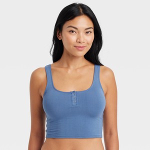 Women's Modal Blend Cropped Tank Top - Auden™ - 1 of 4