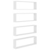 vidaXL Wall Cube Shelves 4 pcs White 39.4 in.x5.9 in.x11.8 in. Engineered Wood - 2 of 4