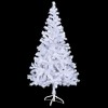 Aghana Digitals 47.2" Pre-lit Snowy White PVC Christmas Tree with 230 Branches, LED Lights, Peak & - 3 of 4