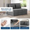 Twin Size 4-in-1 Convertible Sleeper Chair - Foldable Sofa Bed with Back Support & 2 Pillows, Space-Saving Futon for Living Room & Bedroom - 4 of 4