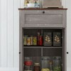NicBex Farmhouse 2-Doors Sideboard,Kitchen Storage Cabinets with 2 Barn Doors and Drawer for Kitchen,Living room,and Dining Room - 4 of 4