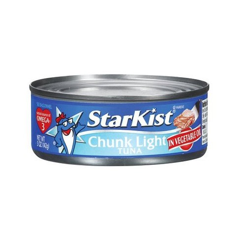 Starkist Chunk Light Tuna In Vegetable Oil 5 Oz : Target