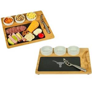 NCAA Texas University at Austin Longhorns Bamboo & Slate Charcuterie Board - 1 of 4