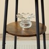 3-piece Round Dining Table with Two Upholstered Bar Chairs for Restaurants Cafes Bars - 4 of 4