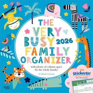 BrownTrout 2026 The Very Busy Family Organizer 12"x24" Hanging Square Wall Calendar Plastic-Free - 1 of 4