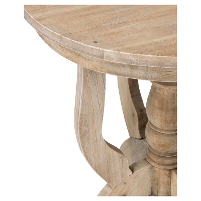Boyd Rubberwood Round Accent Table - Brown - East At Main