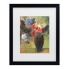Trademark Fine Art Sheila Golden The Black Vase Matted Framed Art - 2 of 4