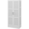 HOMCOM 71" Tall Modern Style Storage Cabinet with Storage Shelves for Bedroom and Living Room or Hallway - image 4 of 4