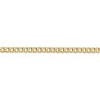 Black Bow Jewelry 3.35mm, 14k Yellow Gold, Hollow Curb Link Chain Bracelet - 2 of 4