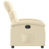 vidaXL Recliner Chair Cream - 4 of 4
