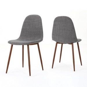 NicBex Dining Chairs Set of 2, Upholstered Dining Chairs, Mid-Century Modern Kitchen Chairs, Gray - 1 of 4