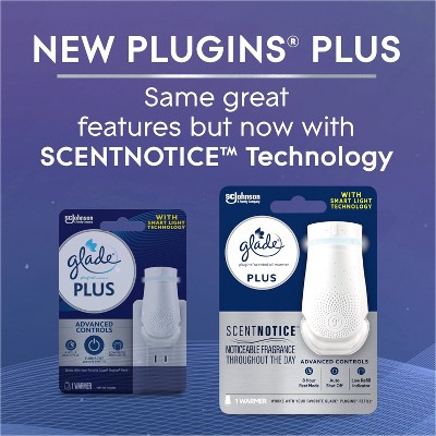 White Plastic Plug-In Scented Oil Warmer with Smart Light Technology