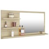 vidaXL Bathroom Mirror Sonoma Oak 35.4 - 3 of 4
