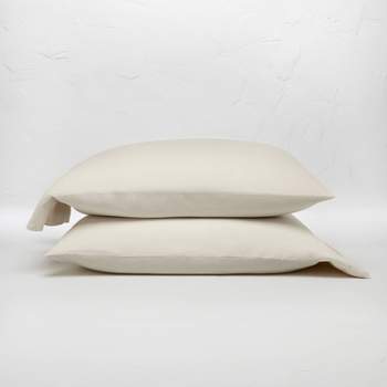 100% Washed Linen Solid Pillowcase Set - Casaluna™