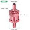 Unique Bargains Aluminum Alloy Non-Return One Way Check Valve Valve 2 Pcs - 3 of 4