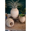 Natural Wooden Gourd Pots – 10.5" Tall Decorative Accent Set of 3 by Kalalou - 2 of 4