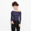 Women's Long Sleeve One Shoulder Top - Wild Fable™ - 2 of 4