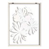 Kate and Laurel Blake Flowers on Glass 2 Whole Flowers Framed Printed Art by Jessi Raulet of Ettavee, 18x24, Natural - 4 of 4