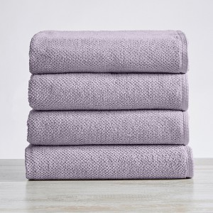 Great Bay Home Cotton Popcorn Textured Quick-Dry Towel Set - 1 of 4