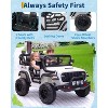 Jojoka 24V 2-Seater Kids Ride On Car with Remote, Dual 200W Motors Electric Vehicle, 20" Seat, LED Lights, Music & USB - 4 of 4