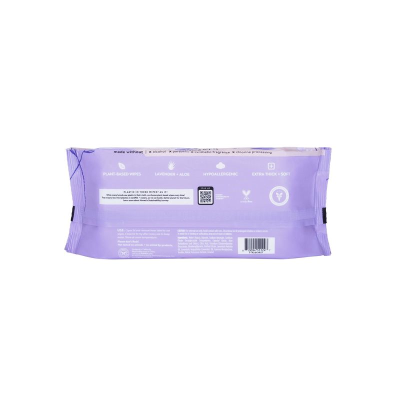 The Honest Company Calm + Cleanse Plant-Based Baby Wipes - Lavender, 4 of 6