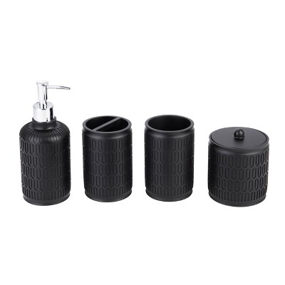 4pc Devash Resin paint coated Bath Accessory Set - Kralix