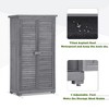 NicBex Wooden Outdoor Storage Shed with 3-Tier Shelves and Lockable Door for Garden/Patio/Backyard - 4 of 4