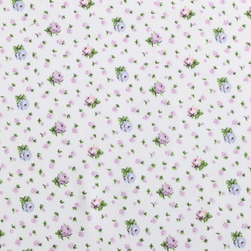 Betsey Johnson Pretty Floral Ditsy Purple Queen Sheet Set, 2 of 10