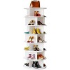 7 Tier Rotating Shoe Rack Tower, 360° Revolving Free Standing Shoe Organizer, Vertical Spinning Shoes Display - 2 of 3