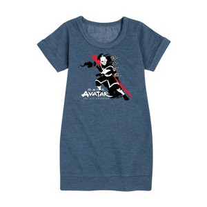 - Avatar: The Last Airbender - Zuko Fire Nation Graphic Short Sleeve Fleece Dress - 1 of 4