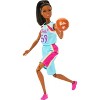 Barbie 5.5" Made to Move Basketball Player Doll Wearing Uniform with Ball & Accessories - image 4 of 4