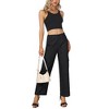 Clearlove Work Pants Women High Waisted Business Casual Outfits 2025 Wide Leg Workwear Trousers - 2 of 4
