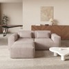 WJShome Modular Sectional Sofa Couch,82.62" Cloud Sofa with Ottoman,Minimalist LoveSofa Wide Deep Seat Convertible Couches for Living Room, Office - 2 of 4