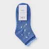 Women's Floral 2pk Ankle Socks with Scallop Cuff - Auden™ 4-10 - 2 of 3