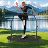 FEIERDUN 48" Mini Rebounder with Bar, 450LB Capacity Bungee Trampoline for Adults - 4 of 4