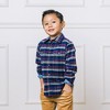 Hope & Henry Boys' Long Sleeve Flannel Button Down Shirt with Double Flap Pockets, Infant, 18-24 Months - 4 of 4