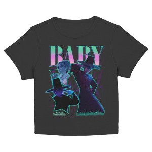 Juniors KPop Demon Hunters Baby Saja Collage Superstar T Shirt - 1 of 4