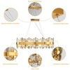 35" 16 Lights K9 Crystal Ceiling Light Modern Chandeliers - 3 of 4