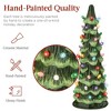 Best Choice Products Set of 3 XL Pre-Lit Hand-Painted Ceramic Tabletop Christmas Trees - 3 of 4