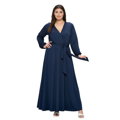 L I V D Women's Espinoza Surplice Maxi Dress